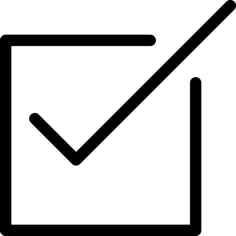 Check Square Sticker Outline Svg File, Free Vectors File